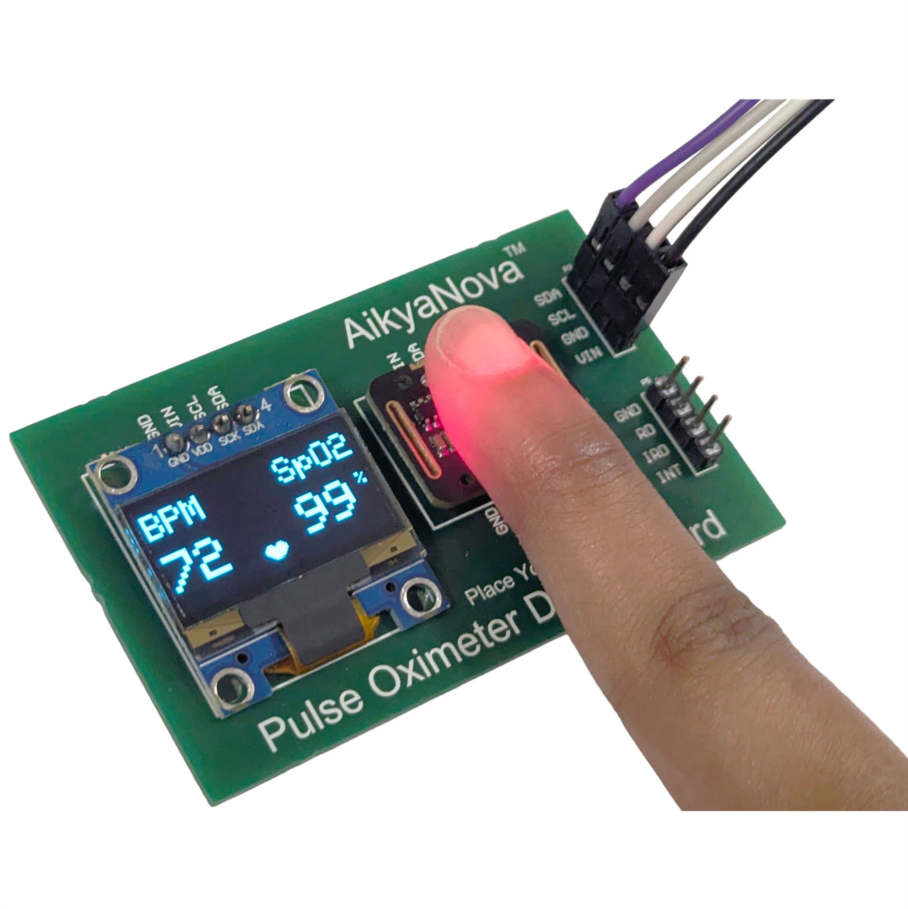 MAX30102 Pulse Oximeter Demo Board